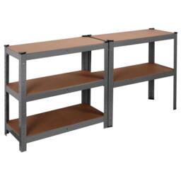 House of Home Steel Racking Shelving 5 Tier Heavy Duty Garage Storage Racks Grey - thumbnail 8