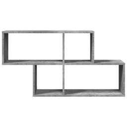 Berkfield Home Wall Shelf Concrete Grey 100x20x53 cm Engineered Wood - Size: 100 x 20 x 53 cm - thumbnail 4