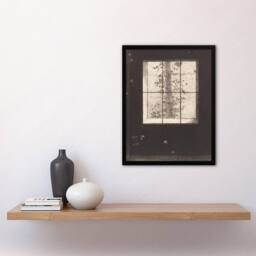Artery8 Le Jour Day Window View Redon Vintage Framed Wall Art Print in Grey - Size: A4 - thumbnail 4