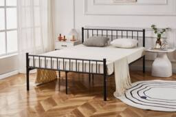 Crazy Price Beds Ltd Cromer Black Metal Bed - Size: Single - thumbnail 1