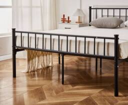 Crazy Price Beds Ltd Cromer Black Metal Bed - Size: Single - thumbnail 2