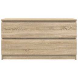 Berkfield Home TV Cabinet Sonoma Oak 100x35x54 cm Engineered Wood in Brown - Size: 100 x 35 x 54 cm - thumbnail 6