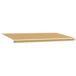 Berkfield Home Manual Retractable Awning Multicolour Stripe 600x350 cm in Yellow - thumbnail 5