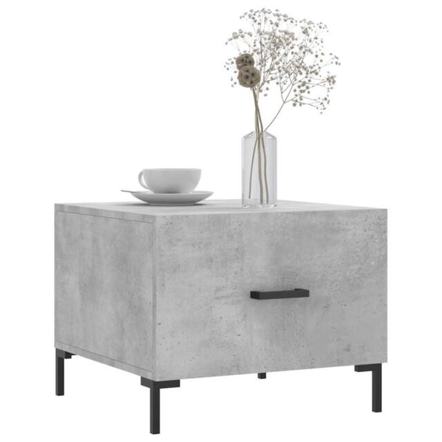 Berkfield Home Decorative Coffee Tables 2 pcs Concrete Grey 50x50x40 cm Engineer - Size: 50 x 50 x 40 cm - image 1
