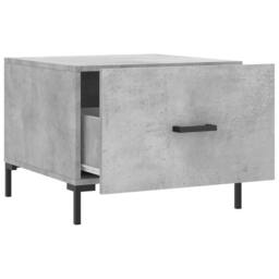 Berkfield Home Decorative Coffee Tables 2 pcs Concrete Grey 50x50x40 cm Engineer - Size: 50 x 50 x 40 cm - thumbnail 7