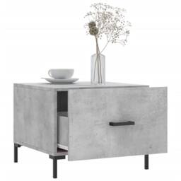 Berkfield Home Decorative Coffee Tables 2 pcs Concrete Grey 50x50x40 cm Engineer - Size: 50 x 50 x 40 cm - thumbnail 4