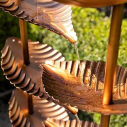 Primrose Monsaraz Tiered Cascading Zinc Water Feature 153cm in Bronze - thumbnail 6