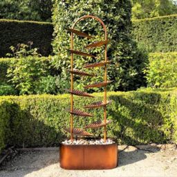 Primrose Monsaraz Tiered Cascading Zinc Water Feature 153cm in Bronze - thumbnail 2