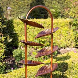 Primrose Monsaraz Tiered Cascading Zinc Water Feature 153cm in Bronze - thumbnail 3