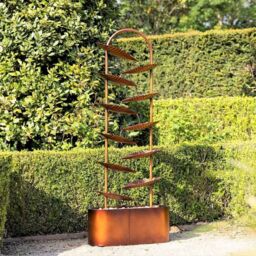 Primrose Monsaraz Tiered Cascading Zinc Water Feature 153cm in Bronze - thumbnail 1
