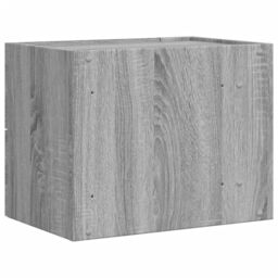 Berkfield Home Wall-mounted Bedside Cabinet Grey Sonoma 45x30x35 cm - Size: 45 x 30 x 35 cm - thumbnail 6