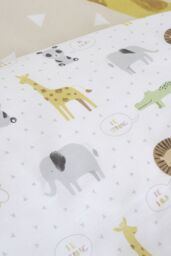 Catherine Lansfield 'Roarsome Animals' Duvet Set in Nude - Size: Single - thumbnail 4