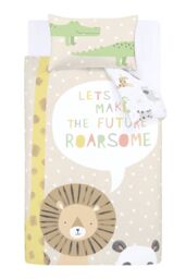 Catherine Lansfield 'Roarsome Animals' Duvet Set in Nude - Size: Single - thumbnail 5