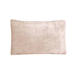 Smart Living Teddy Fleece Warm & Cosy Housewife Pillowcase Pair in Natural - Size: Standard Pillow Case - thumbnail 2