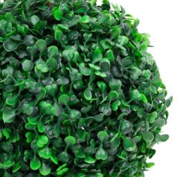 Berkfield Home Artificial Boxwood Plant with Pot Ball Shaped Green 60 cm - thumbnail 1