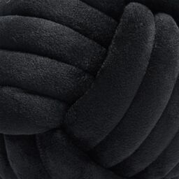 OHS Matte Velvet Rope Weighted Decorative Door Stop with Handle in Black - thumbnail 3