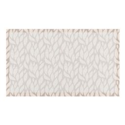 Artsy Mats Leaf Indoor Outdoor Doormat (70 x 40cm) in Beige - Size: 40 cm x 70 cm - thumbnail 2