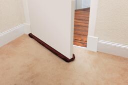 Orsina Twin Draught Guard With Foam Rollers, Door Draught Blocker, Under Door Draught Stopper, Door Bottom Seal in Brown - thumbnail 2