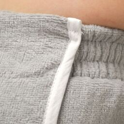 Allure Bath Fashions Women's Adjustable Shower Towel Wrap - S/M in Silver - thumbnail 2