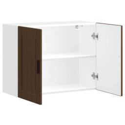 Berkfield Home Kitchen Wall Cabinet Porto Brown Oak Engineered Wood - thumbnail 5