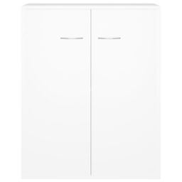 Berkfield Home Sideboard White 60x30x75 cm Engineered Wood - Size: 60 x 30 x 75 cm - thumbnail 5