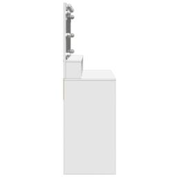 Berkfield Home Dressing Table with LED White 80x41x134.5 cm - thumbnail 6