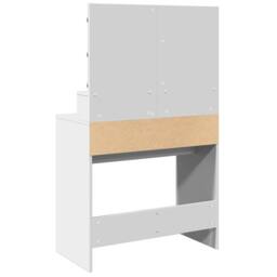 Berkfield Home Dressing Table with LED White 80x41x134.5 cm - thumbnail 7