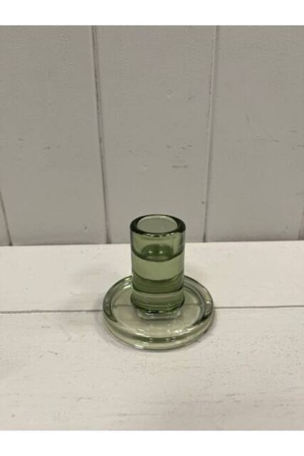 KDMD Vintage Green Smooth Small Candle Holder - image 1
