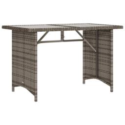 Berkfield Home Beautiful 2 Piece Garden Dining Set with Cushions Grey Poly Rattan - thumbnail 5