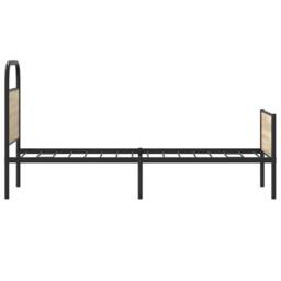 Berkfield Home Bed Frame without Mattress 80x200 cm Sonoma Oak Engineered Wood in Brown - thumbnail 6