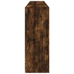 Berkfield Home Sideboard with LED Lights Smoked Oak 202x37x100 cm in Brown - Size: 202 x 37 x 100 cm - thumbnail 7