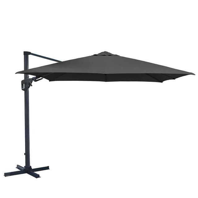 Charles Bentley 3.5m Premium Quality Cantilever Umbrella Parasol Grey - image 1