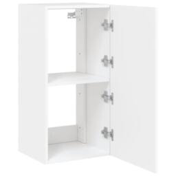 Berkfield Home TV Wall Cabinet with LED Lights White 40.5x35x80 cm - thumbnail 8