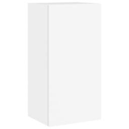 Berkfield Home TV Wall Cabinet with LED Lights White 40.5x35x80 cm - thumbnail 7