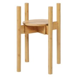 Nordara Levede Bamboo Adjustable Plant Display Stand for Indoor/Outdoor in Natural