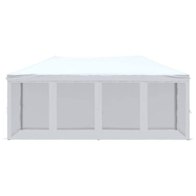 Berkfield Home Sturdy Folding Party Tent with Sidewalls White 3x6 m - image 1