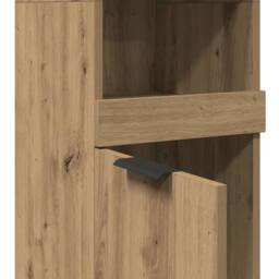 Berkfield Home Bathroom Cabinet Artisan Oak 32x34x188.5 cm Engineered Wood in Brown - thumbnail 8