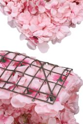 Neel Blue Artificial Flower Wall Panel Decorative Wedding Photography Backdrop in Pale Pink - thumbnail 4