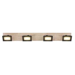Netlighting Joya Ceiling Spotlight Bar Matt Black Satined Glass Shade 4x LED 3000K - thumbnail 4