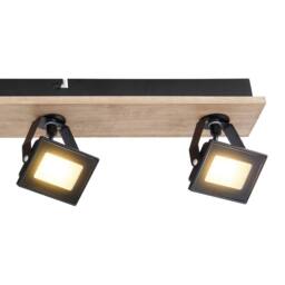 Netlighting Joya Ceiling Spotlight Bar Matt Black Satined Glass Shade 4x LED 3000K - thumbnail 5