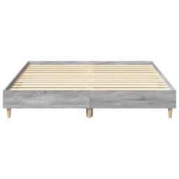 Berkfield Home Bed Frame No Mattress Grey Sonoma 150x200 cm King Size Engineered Wood - thumbnail 5