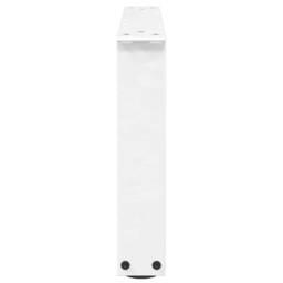 Berkfield Home Dining Table Legs V-Shape 2 pcs White 60x(30-31.3) cm Steel - thumbnail 6