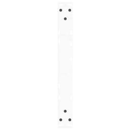 Berkfield Home Dining Table Legs V-Shape 2 pcs White 60x(30-31.3) cm Steel - thumbnail 7