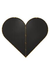 MirrorOutlet Gold Metal Framed Heart Shaped Leaner/Wall Mirror (180CM X 180CM) - Size: 1 Pack - thumbnail 3