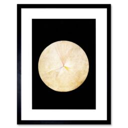 "Artery8 Wall Art Print Abstract Circle Hilma Af Klint No 14 Swan Artwork Framed 9X7 Inch in Black - Size: W7"" x H9""" - thumbnail 1