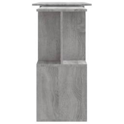 Berkfield Home Corner Desk Grey Sonoma 200x50x76 cm Engineered Wood - Size: 200 x 50 x 76 cm - thumbnail 7