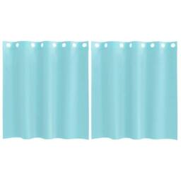 Berkfield Home Voile Curtains with Grommets 2 pcs Turquoise - thumbnail 3