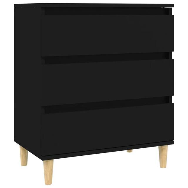 Berkfield Home Sideboard Black 60x35x70 cm Engineered Wood - Size: 60 x 35 x 70 cm - image 1