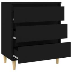 Berkfield Home Sideboard Black 60x35x70 cm Engineered Wood - Size: 60 x 35 x 70 cm - thumbnail 7