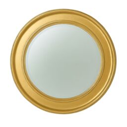 Melody Maison Large Round Gold Vintage Wall Mirror 80cm X 80cm - Size: 80 cm X 80 cm